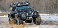 Передний силовой бампер с кенгурином алюминиевый - Land Rover Defender 90/110