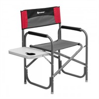 Кресло директорское NISUS с откидывающимся столиком (серый/красный/черный), 62х52х47 см, до 120 кг.