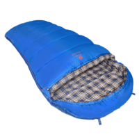 Мешок спальный BTrace Mega (Левый,Серый/Синий), (ТПК: -10°C)