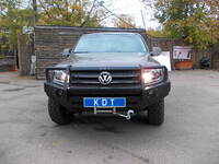 Передний силовой бампер с кенгурином алюминиевый Volkswagen Amarok