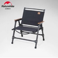 Кресло туристическое Naturehike, складное черное, нагрузка до 120 кг