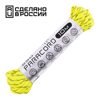 Паракорд 550 CORD nylon 10м световозвращающий (neon yellow)