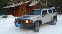 Передний силовой бампер с кенгурином алюминиевый - HUMMER H3