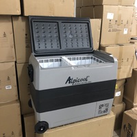 Холодильник автомобильный ALPICOOL T-60 л 12/24/220 В (2 камеры с индивидуальной регулировкой температуры)