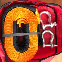Стропа динамическая Off-wheels  9т. 6м. оранжевая в сумке + 2 шакла 3.25т.